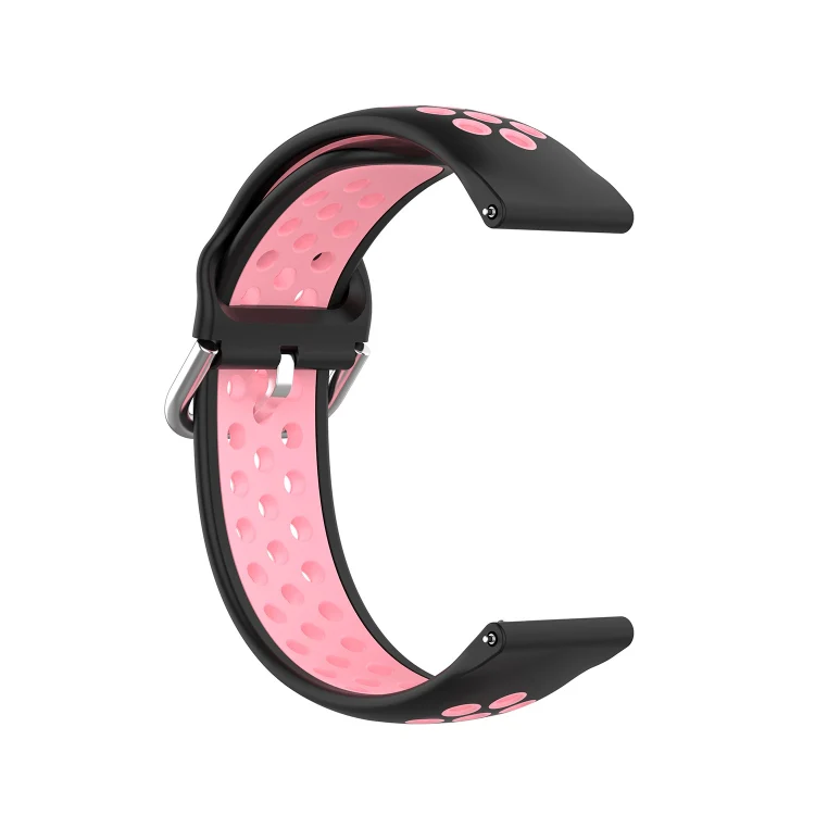 20mm Silikon Sportarmband Gelöchert Rosa - Image 3