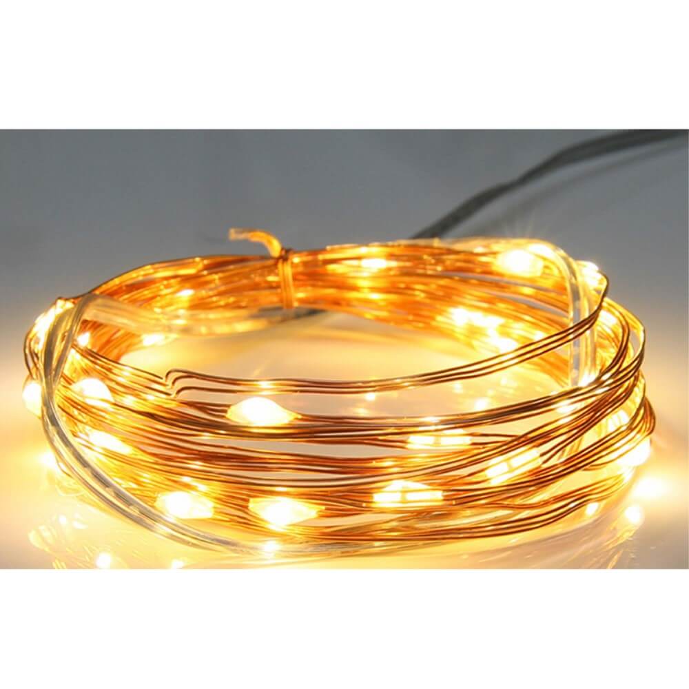 32m Solar Draht- Lichterkette Warmweiss - Image 5