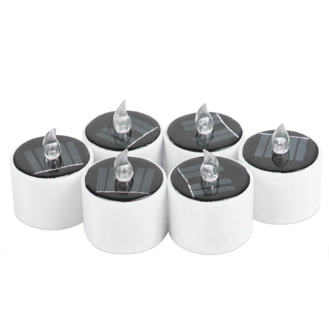6er Set LED Solar Teelichter - Image 2