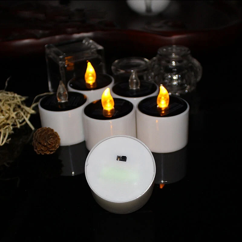 6er Set LED Solar Teelichter - Image 5