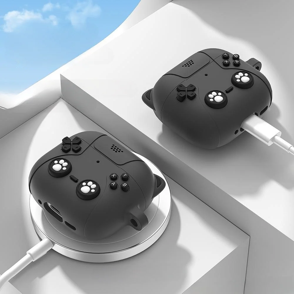 Airpods 4 - Silikoncase Schutzhülle 3D Katze - Image 5
