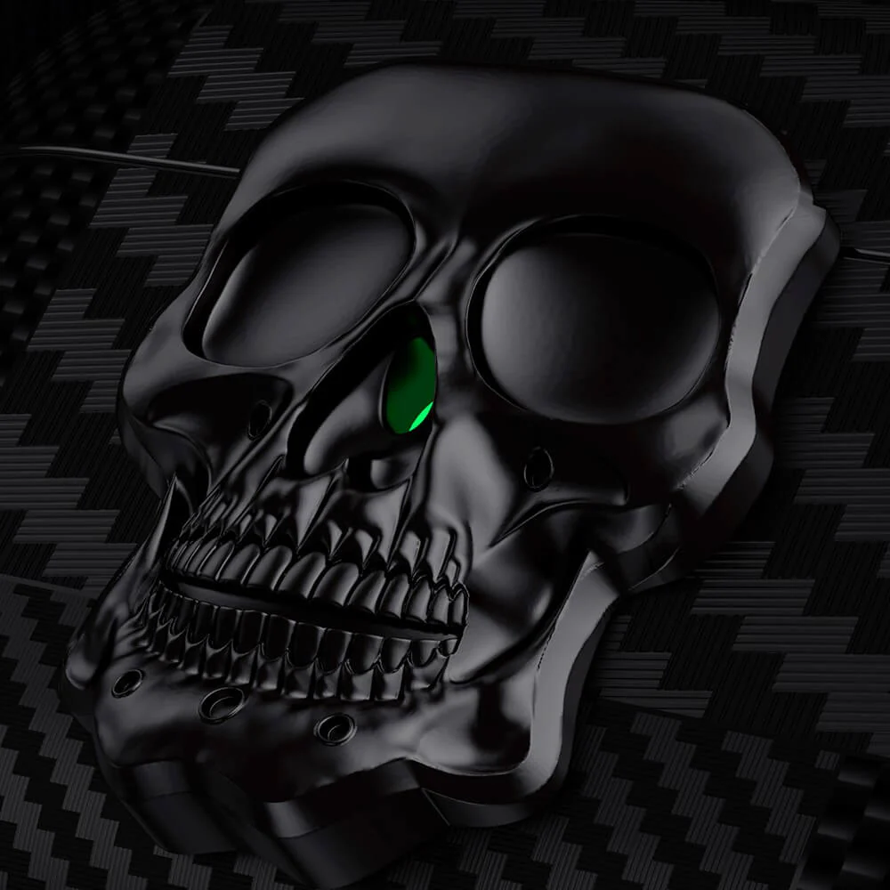 AirPods 4 - Skull Schutzhülle mit Karabiner - Image 19
