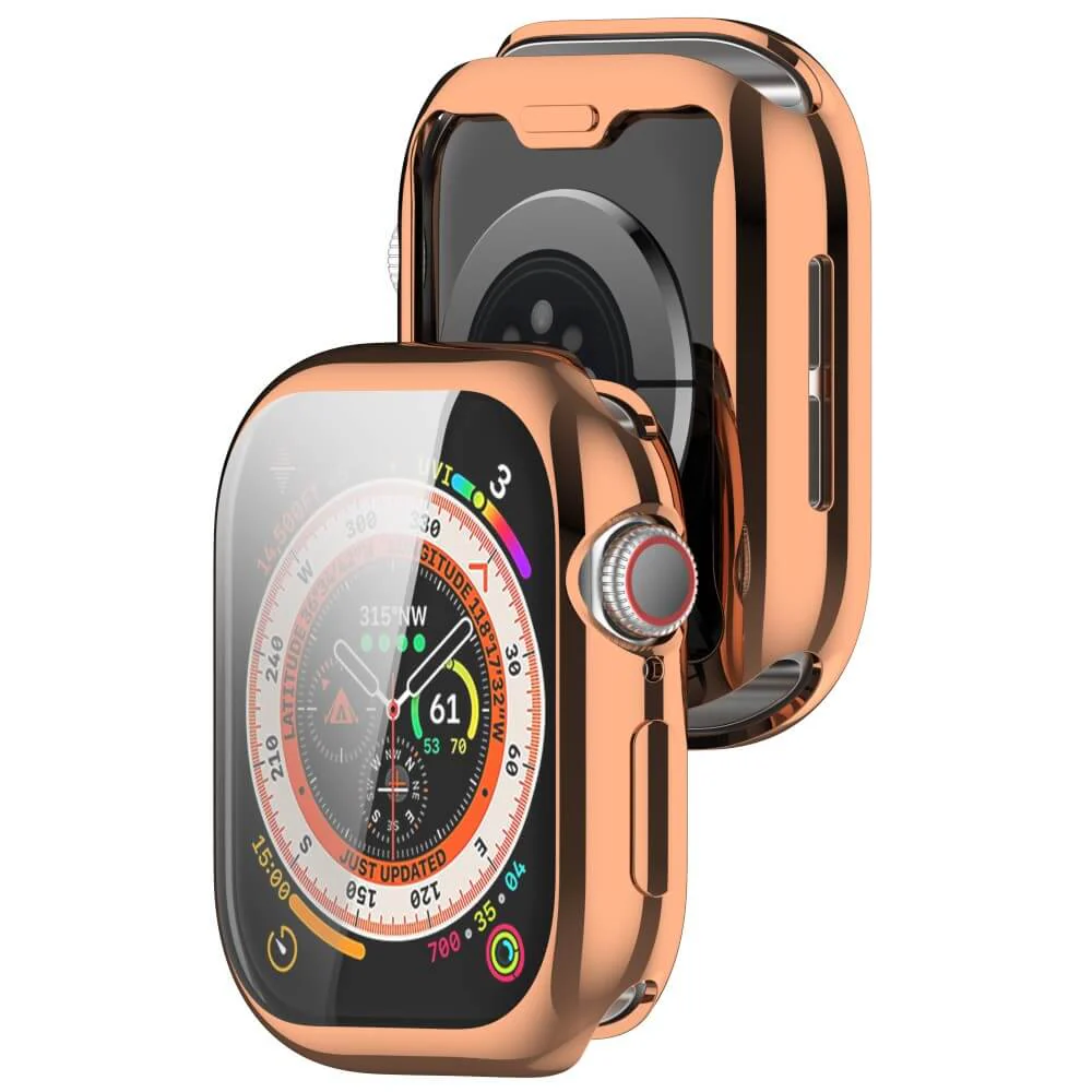 Apple Watch 10 - 46mm - Gummi Schutz Case Metall-Look - Image 16
