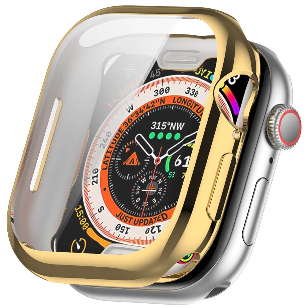 Apple Watch 10 - 46mm - Gummi Schutz Case Metall-Look - Image 8