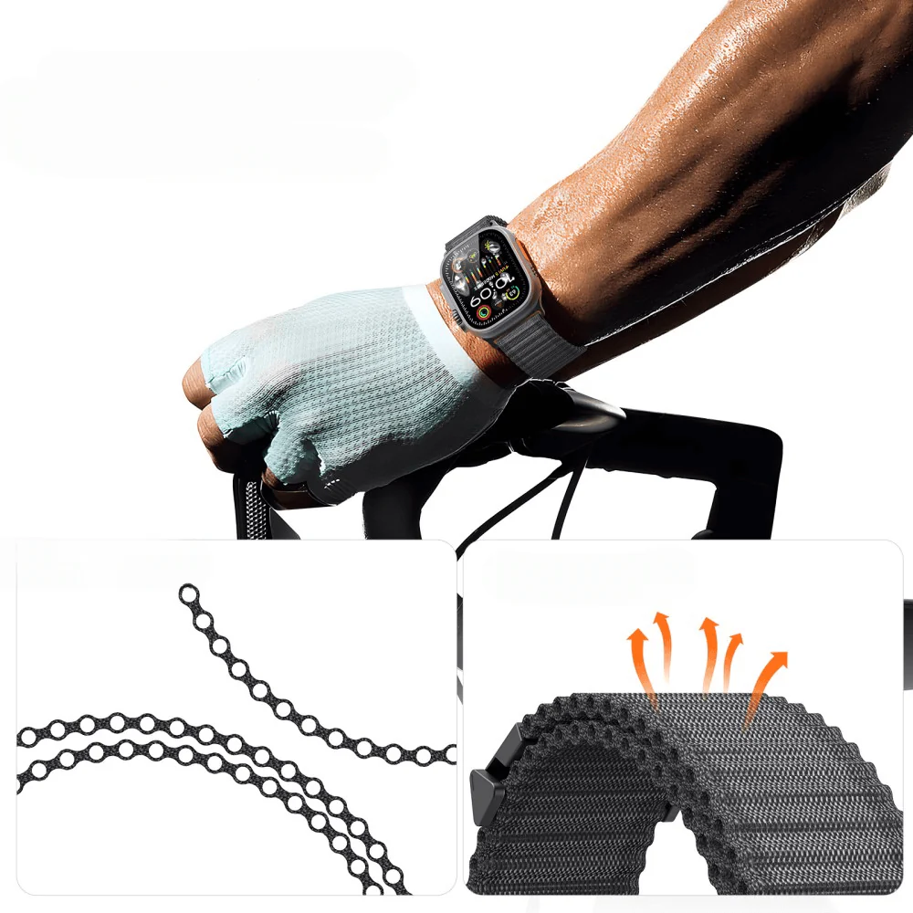 Apple Watch 42/41/40mm - Dux Ducis Nylon Stoff Ersatzarmband - Image 15