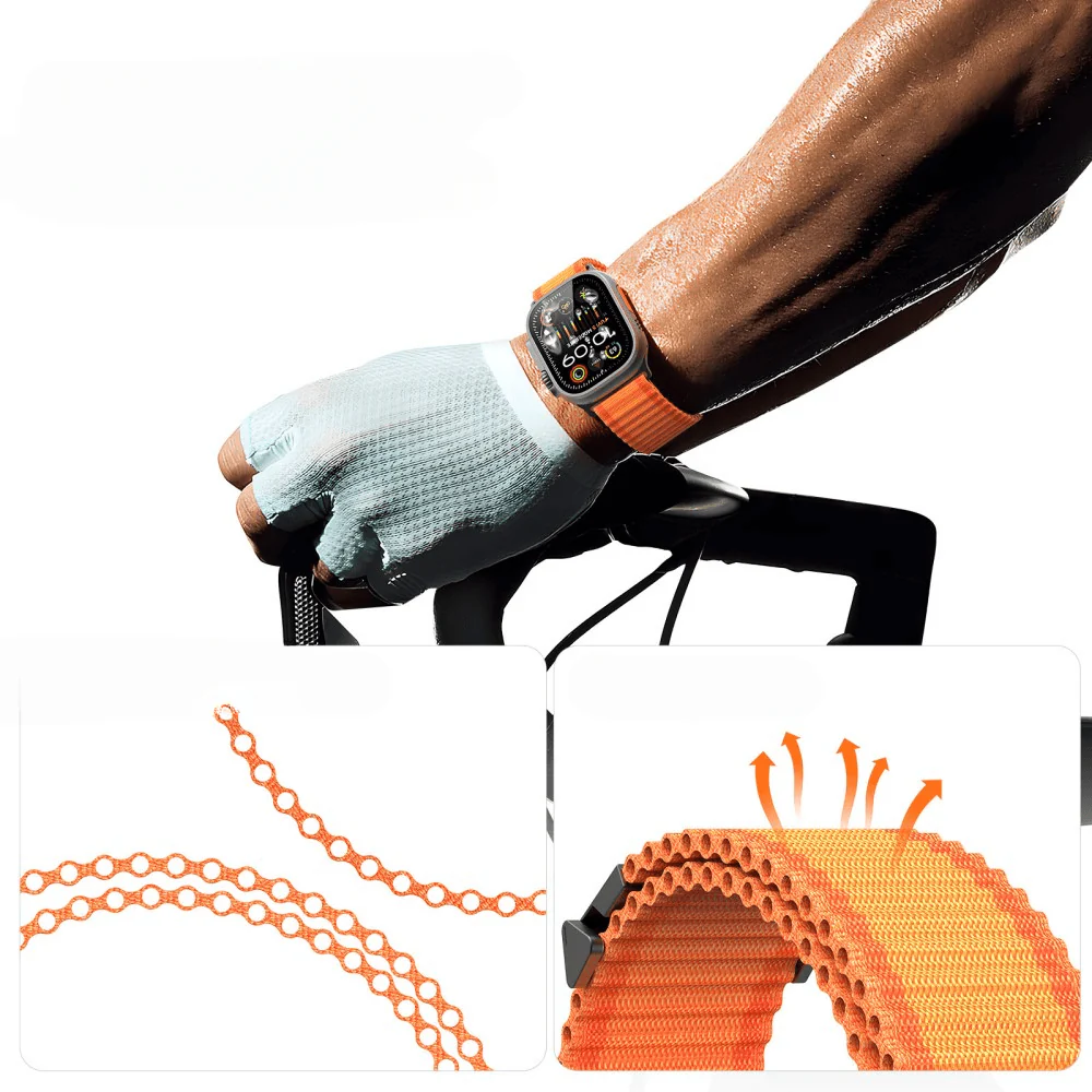 Apple Watch 42/41/40mm - Dux Ducis Nylon Stoff Ersatzarmband - Image 23