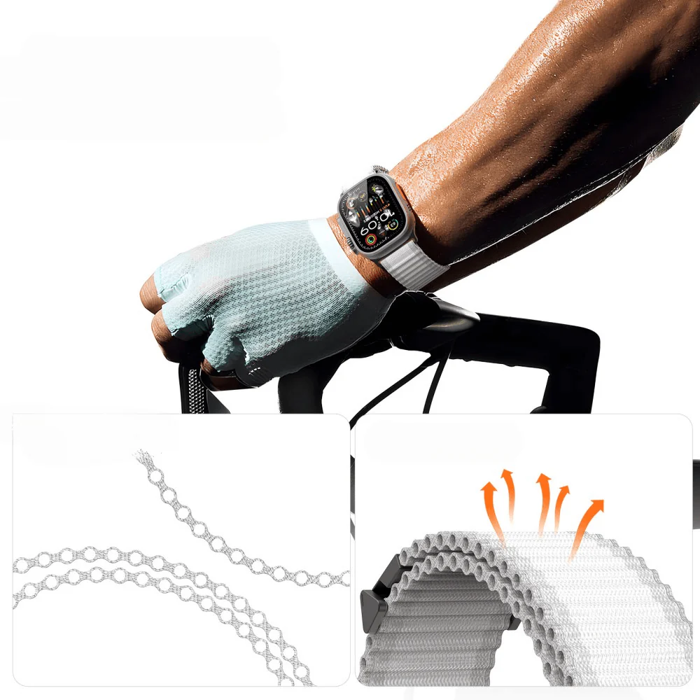 Apple Watch 42/41/40mm - Dux Ducis Nylon Stoff Ersatzarmband - Image 27