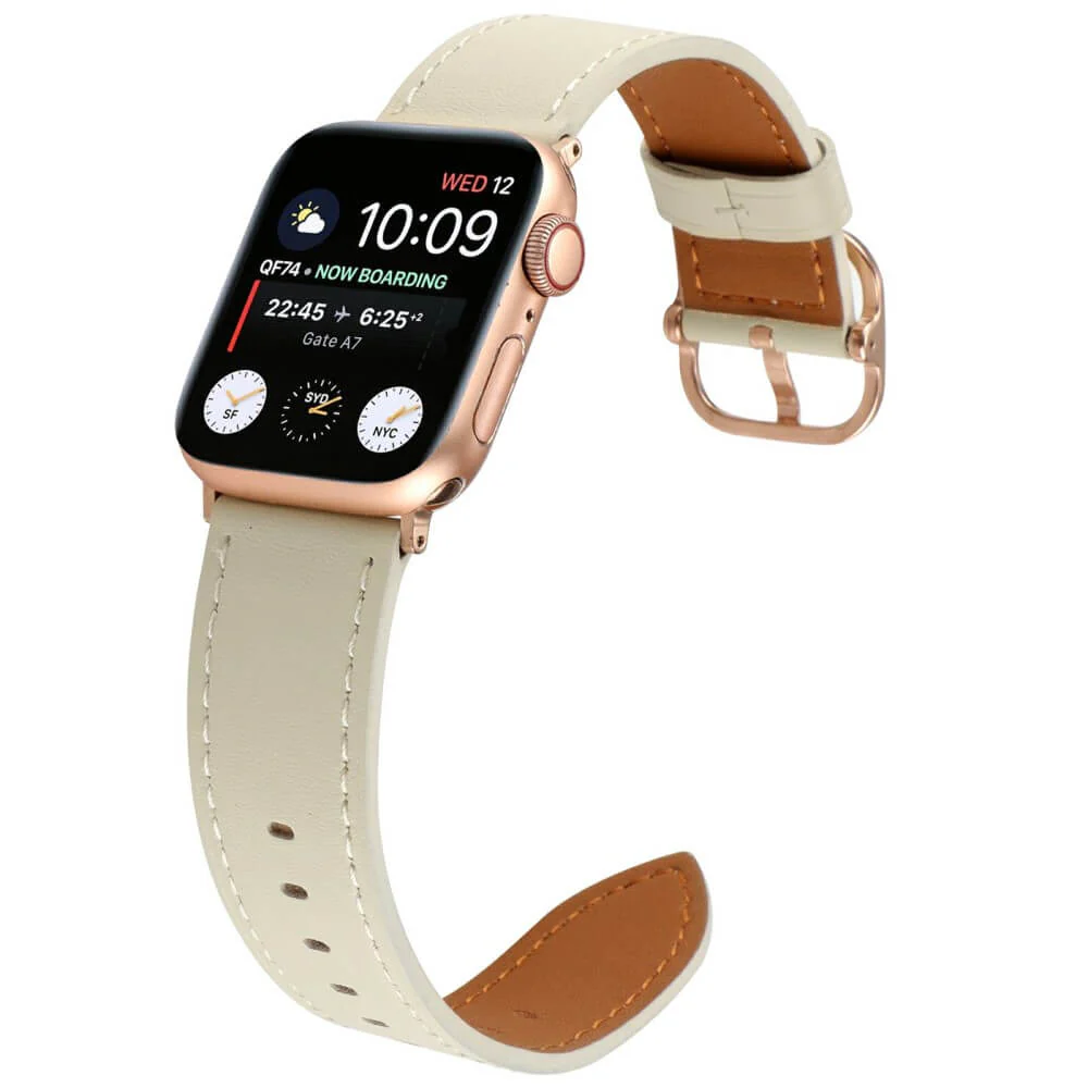 Apple Watch 42/41/40mm - Ersatzband Armband Leder - Image 9
