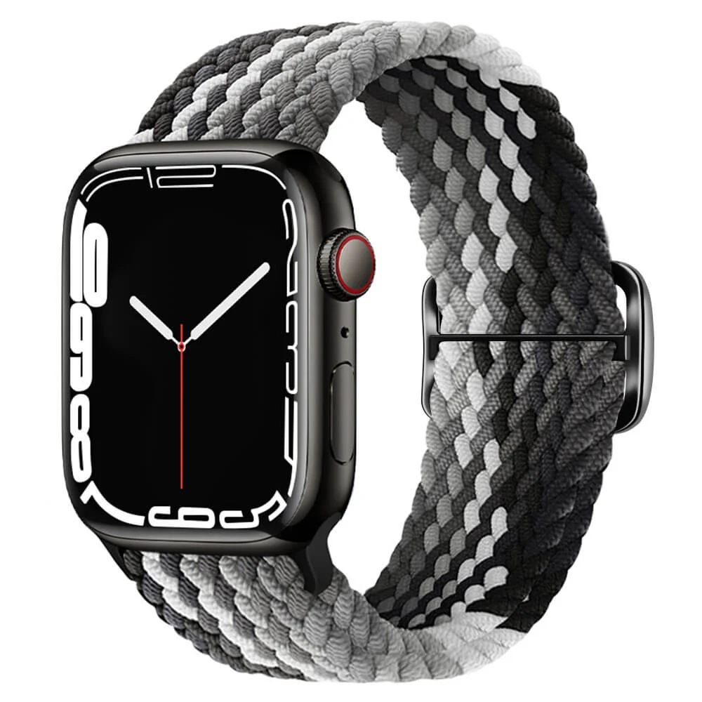 Apple Watch 42/41/40mm - Nylon Stoff Ersatzarmband geflochten - Image 26