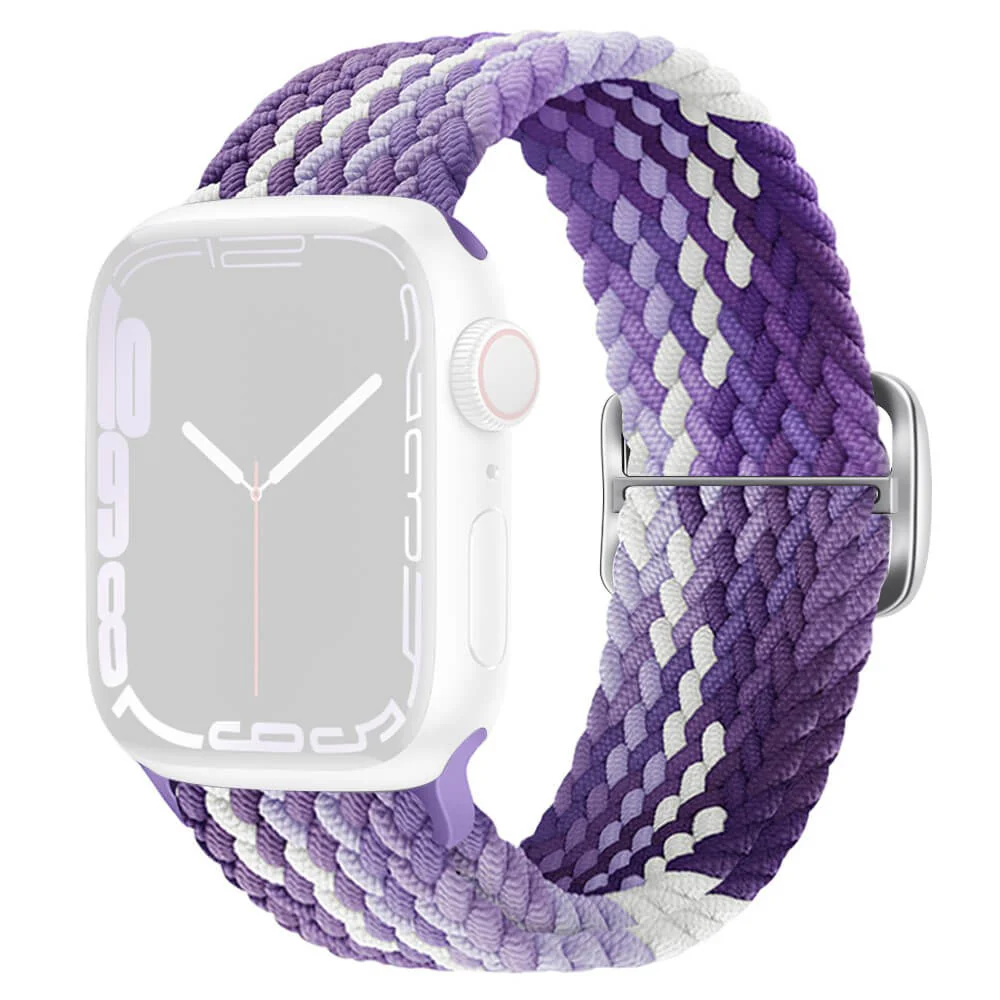 Apple Watch 42/41/40mm - Nylon Stoff Ersatzarmband geflochten - Image 5