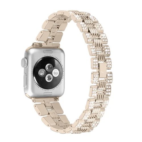 Apple Watch 44/45/46/49mm - Edelstahl Mit Strass Armband - Image 11