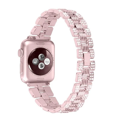 Apple Watch 44/45/46/49mm - Edelstahl Mit Strass Armband - Image 14