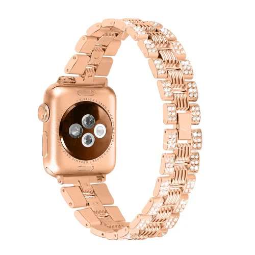 Apple Watch 44/45/46/49mm - Edelstahl Mit Strass Armband - Image 3