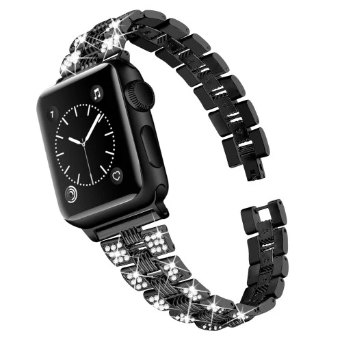 Apple Watch 44/45/46/49mm - Edelstahl Mit Strass Armband - Image 7