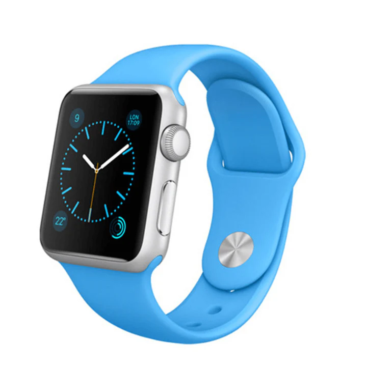 Apple Watch 44/45/46/49mm - Fonex Silikon Ersatzarmband Blau
