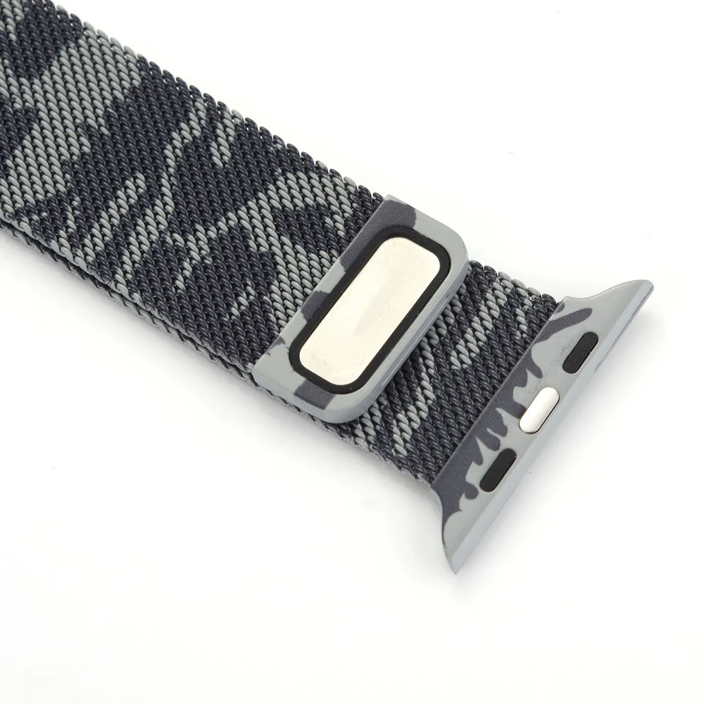 Apple Watch 44/45/46/49mm - Milanaise Edelstahl Armband Camouflage - Image 4
