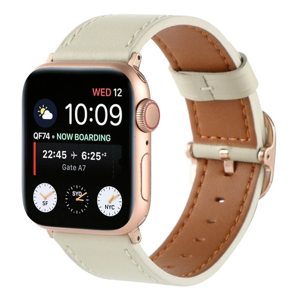 Apple Watch 44/45/46/49mm - Ersatzband Armband Leder - Image 14