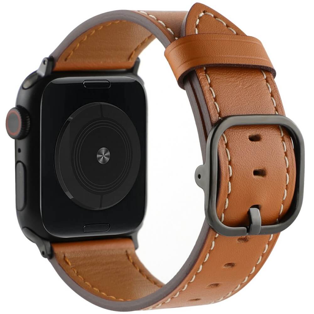 Apple Watch 44/45/46/49mm - Ersatzband Armband Leder - Image 17