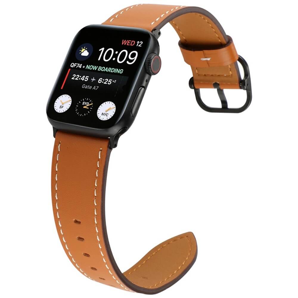 Apple Watch 44/45/46/49mm - Ersatzband Armband Leder - Image 19