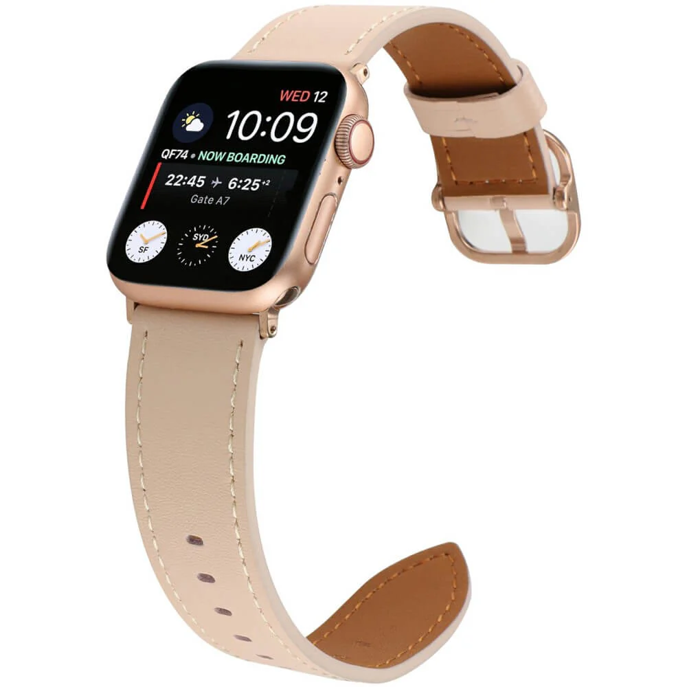 Apple Watch 44/45/46/49mm - Ersatzband Armband Leder - Image 3