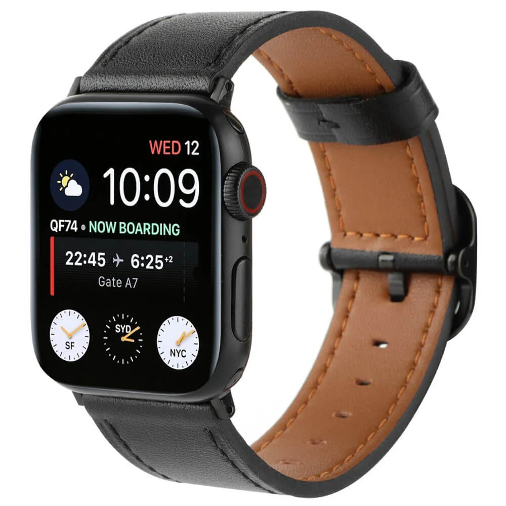 Apple Watch 44/45/46/49mm - Ersatzband Armband Leder - Image 4