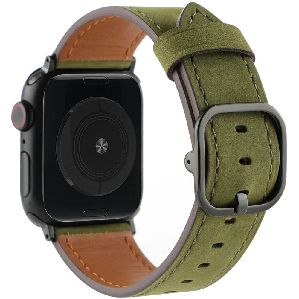 Apple Watch 44/45/46/49mm - Ersatzband Armband Leder - Image 9