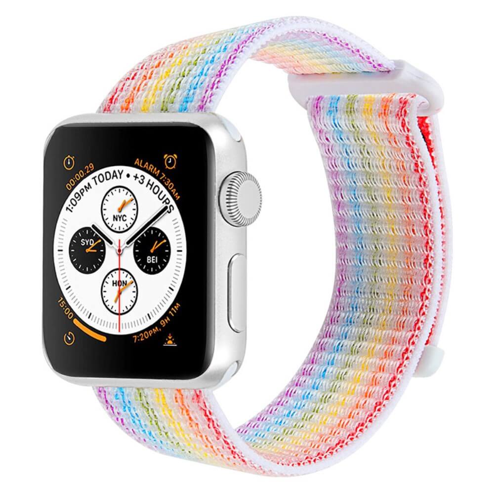 Apple Watch 44/45/46/49mm - Nylon Stoff Band flexibel mit Klett - Image 6