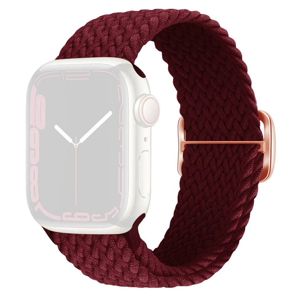 Apple Watch 44/45/46/49mm - Nylon Stoff Ersatzarmband geflochten - Image 17
