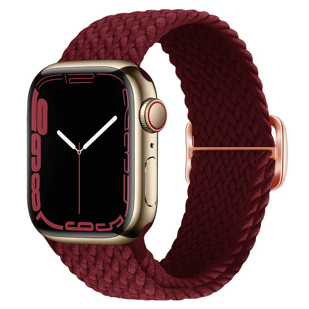 Apple Watch 44/45/46/49mm - Nylon Stoff Ersatzarmband geflochten - Image 18