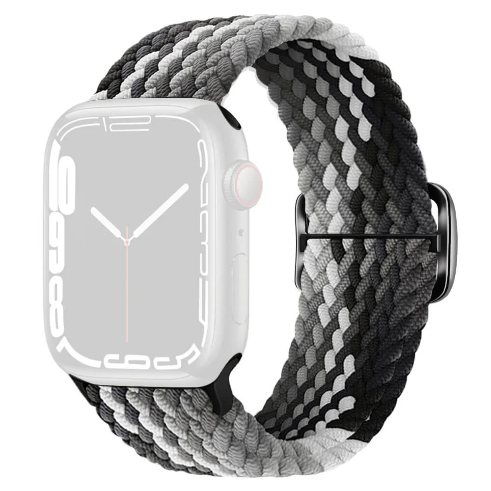 Apple Watch 44/45/46/49mm - Nylon Stoff Ersatzarmband geflochten - Image 20