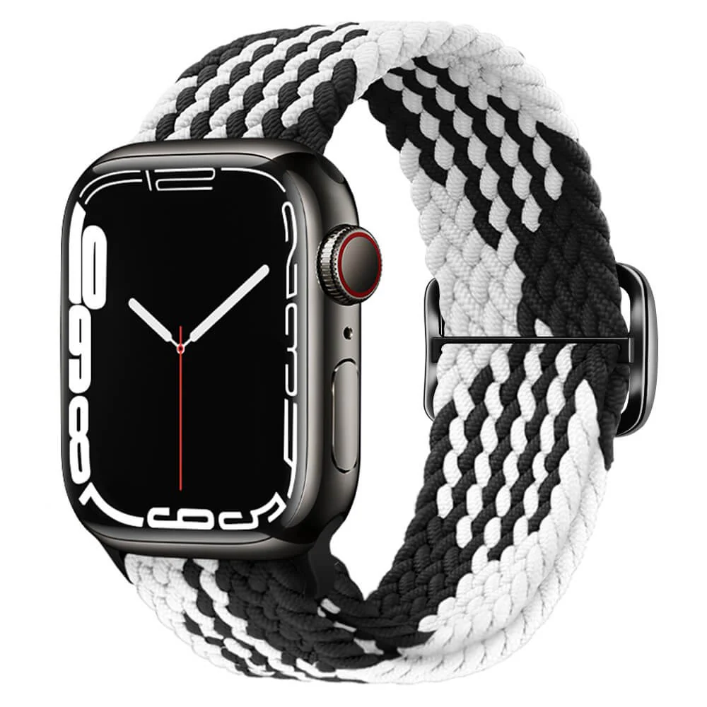Apple Watch 44/45/46/49mm - Nylon Stoff Ersatzarmband geflochten - Image 6
