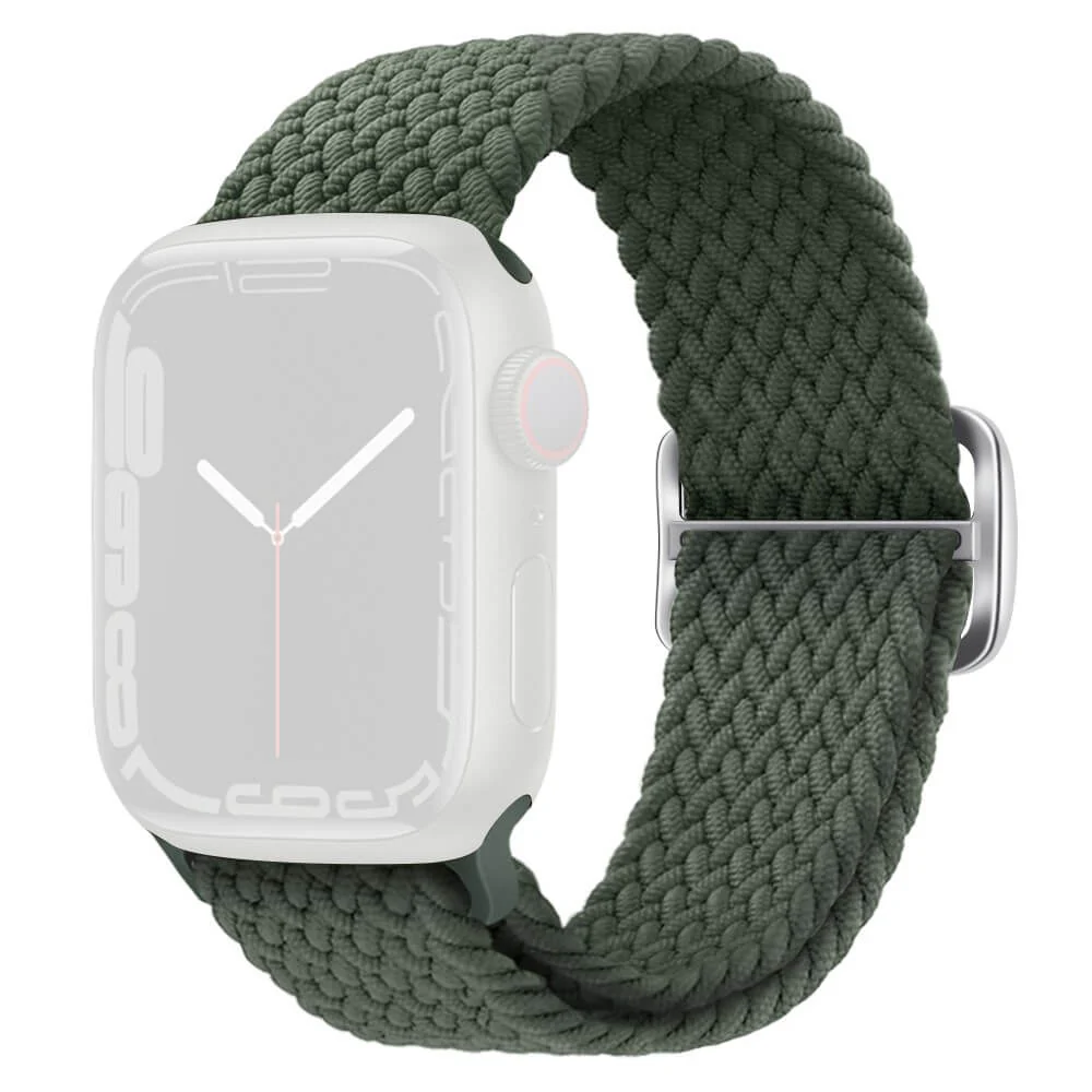 Apple Watch 44/45/46/49mm - Nylon Stoff Ersatzarmband geflochten - Image 8