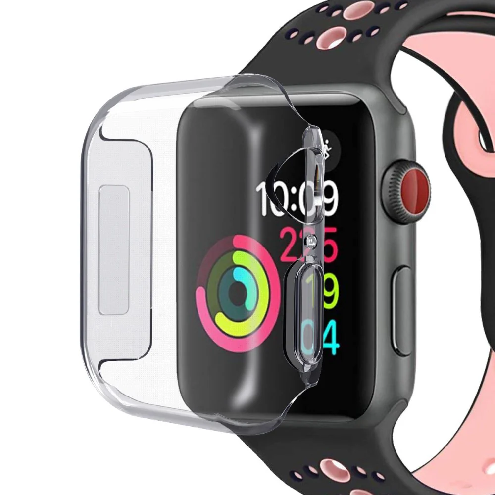Apple Watch 44mm - Gummi Schutz Case Transparent - Image 4