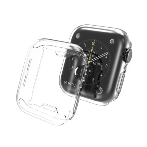 Apple Watch 45mm - Gummi Schutz Case Transparent - Image 5