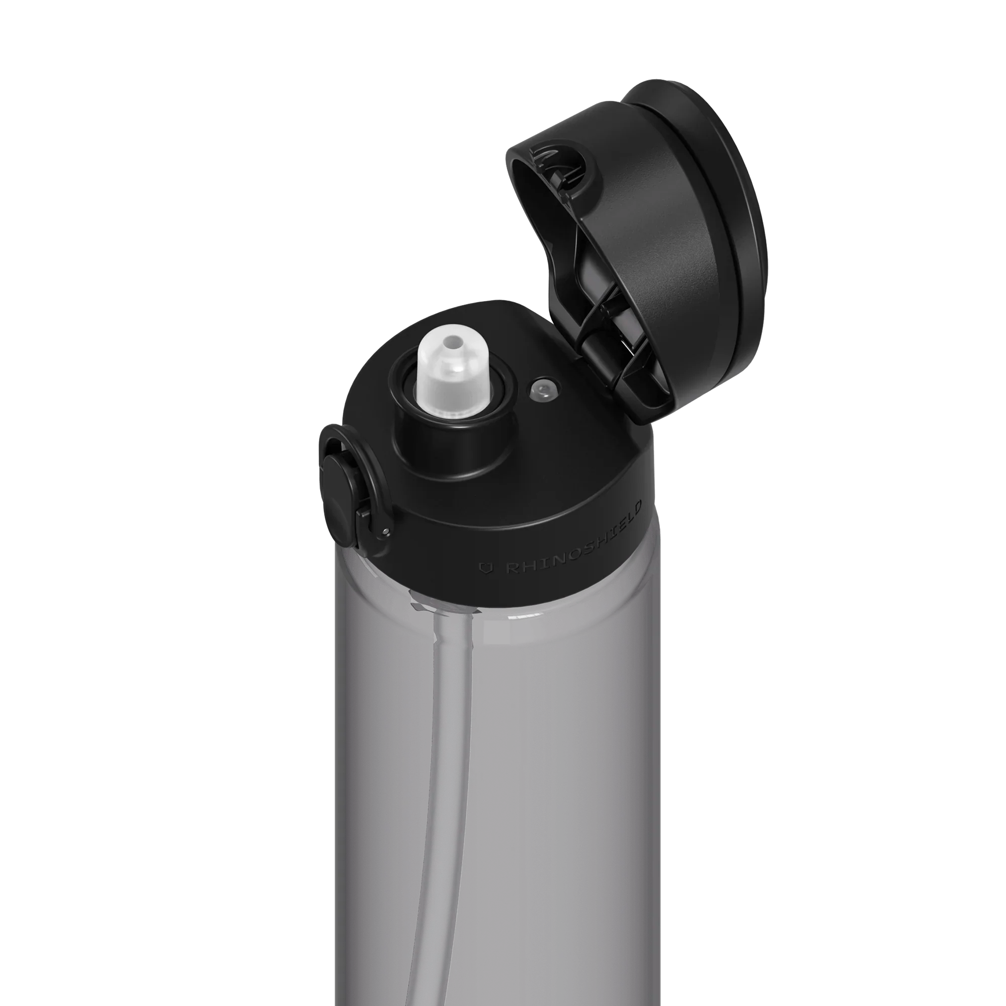 RhinoShield AquaStand Tritan Trinkflasche 800 ml â inkl. Strohhalm, Schwarz - Image 3