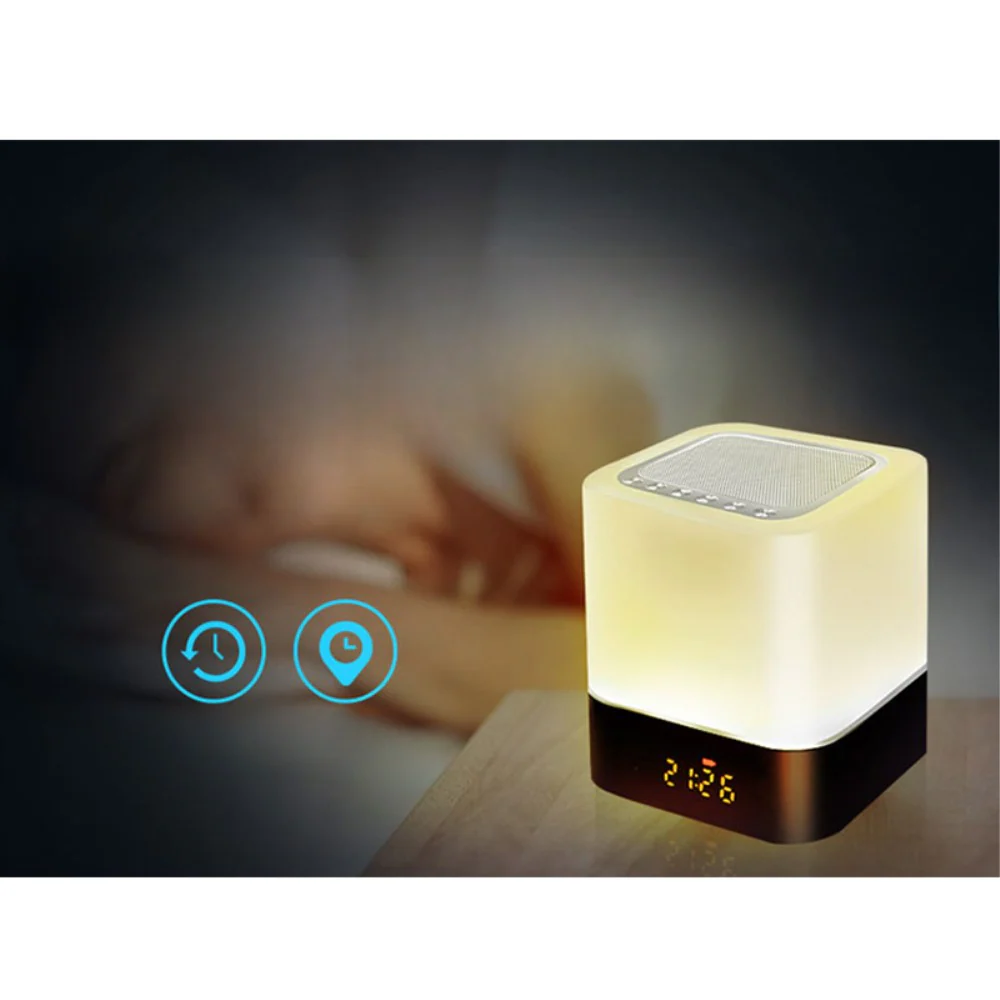 Bluetooth Speaker Mit Wecker Und LED-licht - Image 10