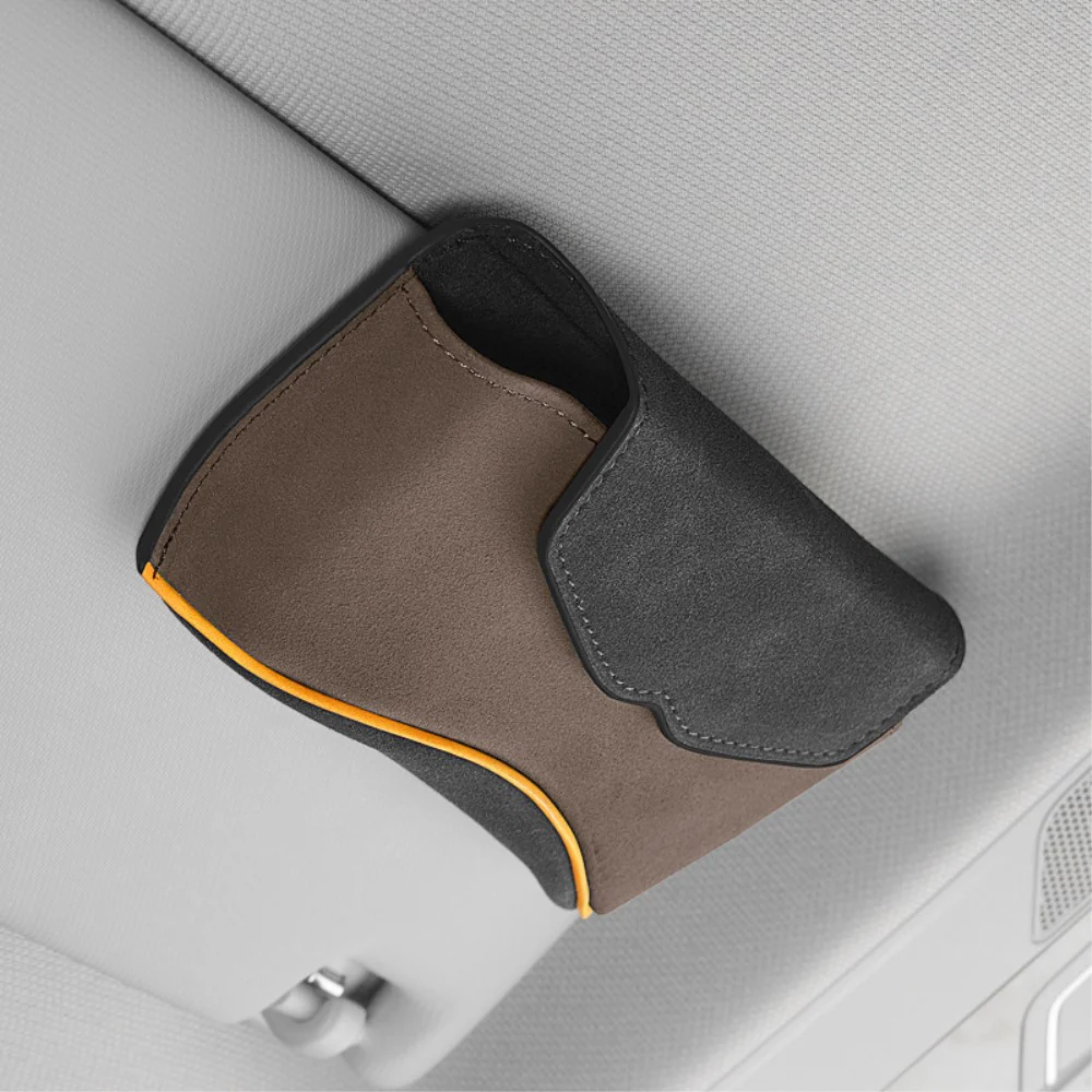 Brillenetui fĂŒr Auto mit Clip fĂŒr Sonnenblende - Image 12
