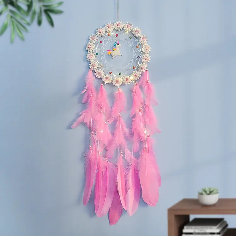 DIY Bastel-Set Traumfänger LED Einhorn - Image 3