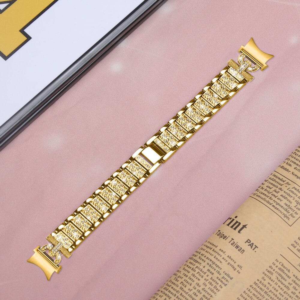 Edelstahl Armband mit Strass 20mm - Image 3