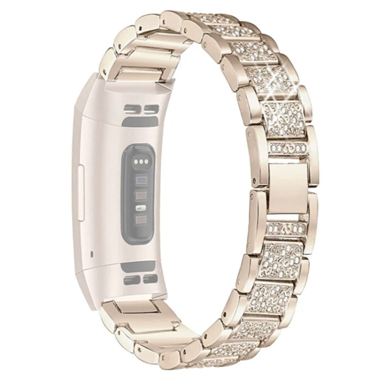 Fitbit Charge 5 - Edelstahl Mit Strass Armband - Image 3