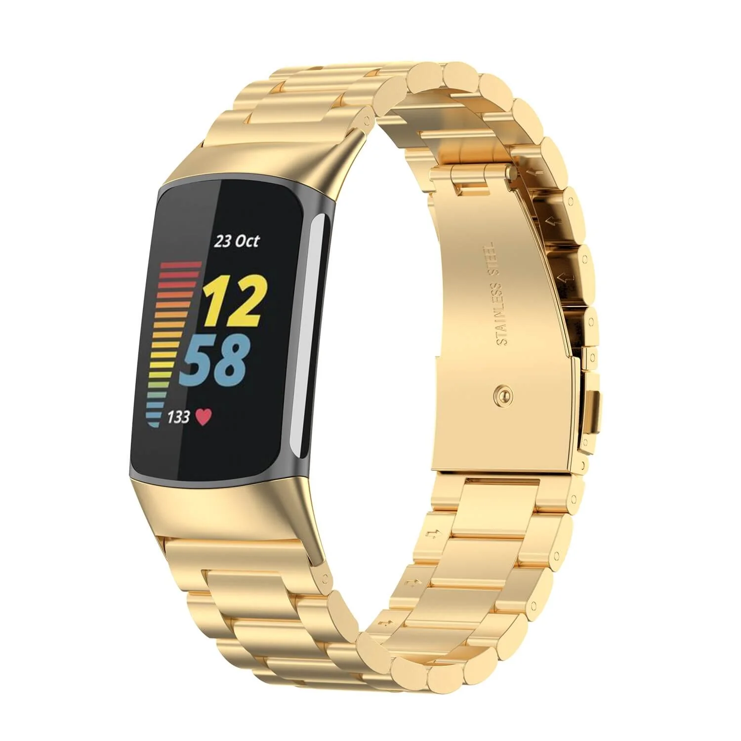 Fitbit Charge 6 - Edelstahl Armband Maschen - Image 11