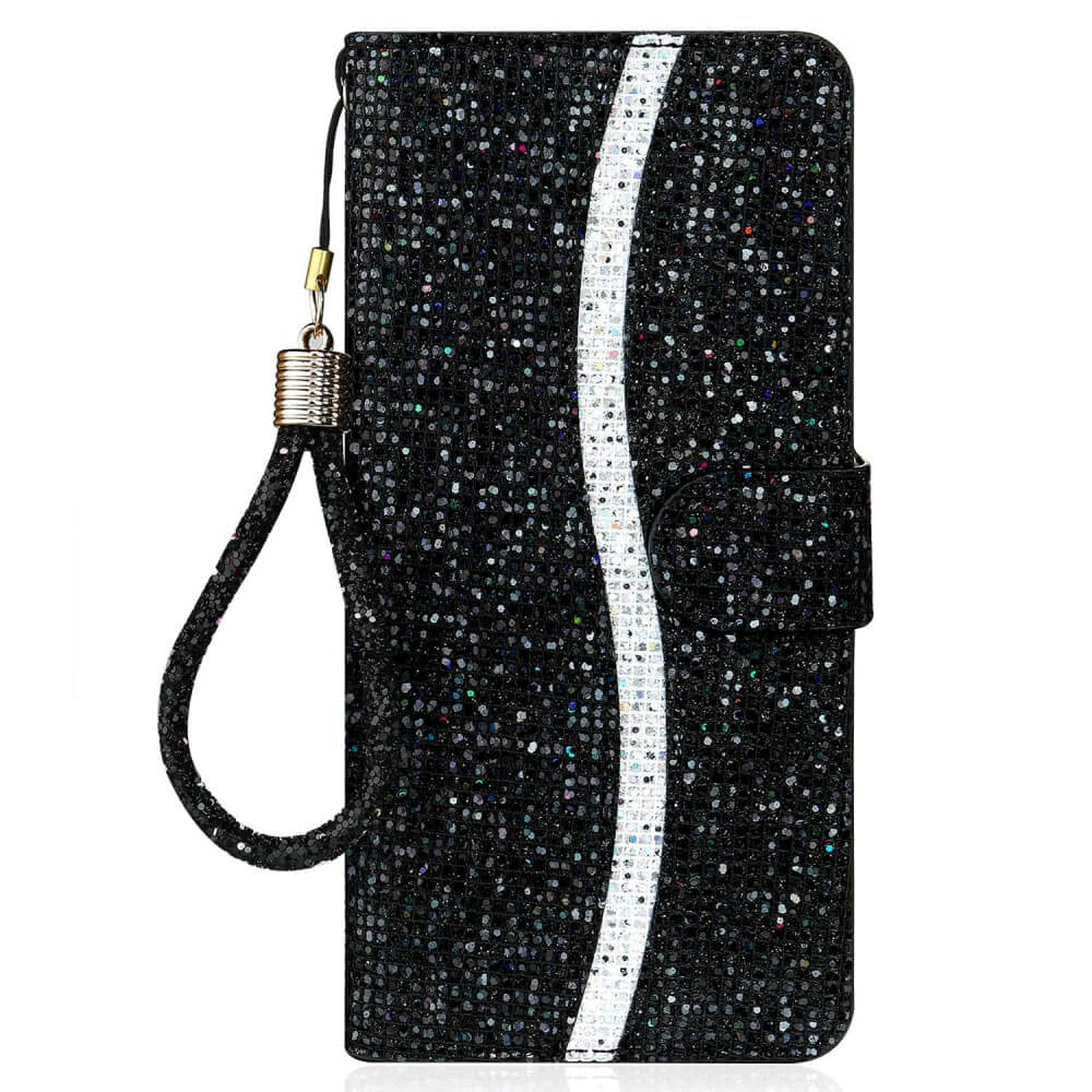 Galaxy A14 - Glitter Leder Etui - Image 5