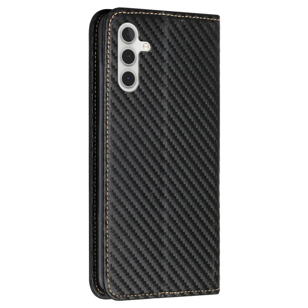 Galaxy A15 - Carbon Look Flip Case - Image 7