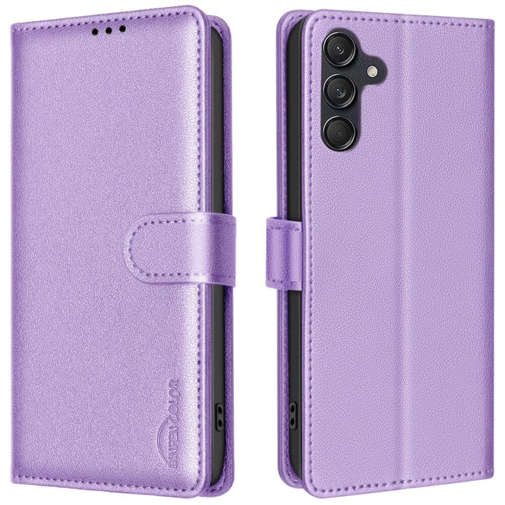 Galaxy A16 - BINFEN Leder Etui Hülle mit RFID Blocker - Image 23