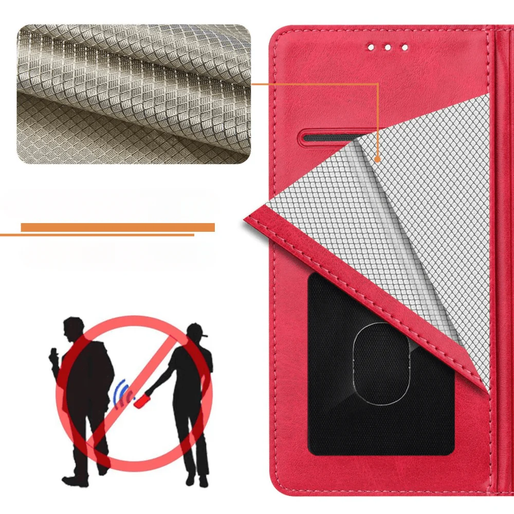 Galaxy A16 - Ledertasche mit RFID Blocker - Image 42