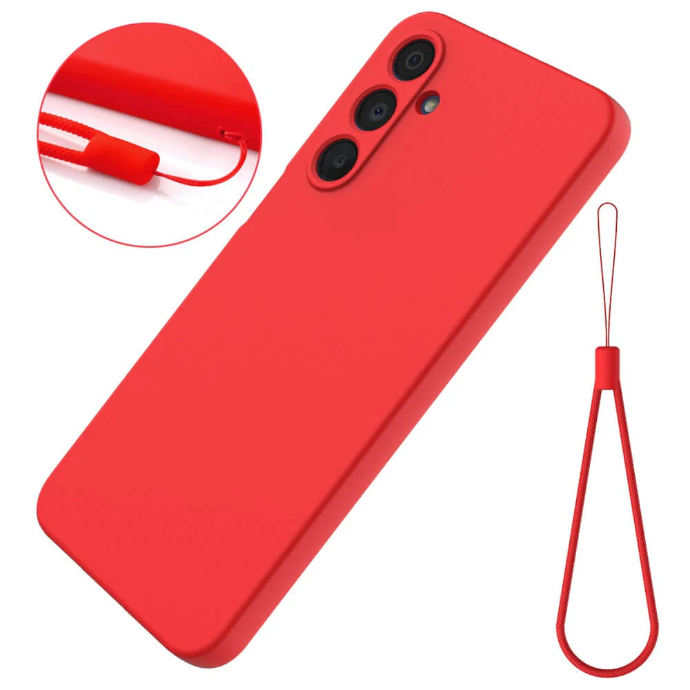 Galaxy A16 - Silikon Gummi Hülle mit Riemen - Image 14