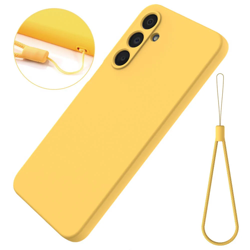 Galaxy A16 - Silikon Gummi Hülle mit Riemen - Image 24