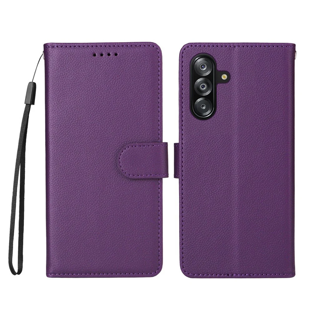 Galaxy A17 / A16 / A26 - Lederoptik-HĂŒlle mit strukturierter OberflĂ€che - Image 16