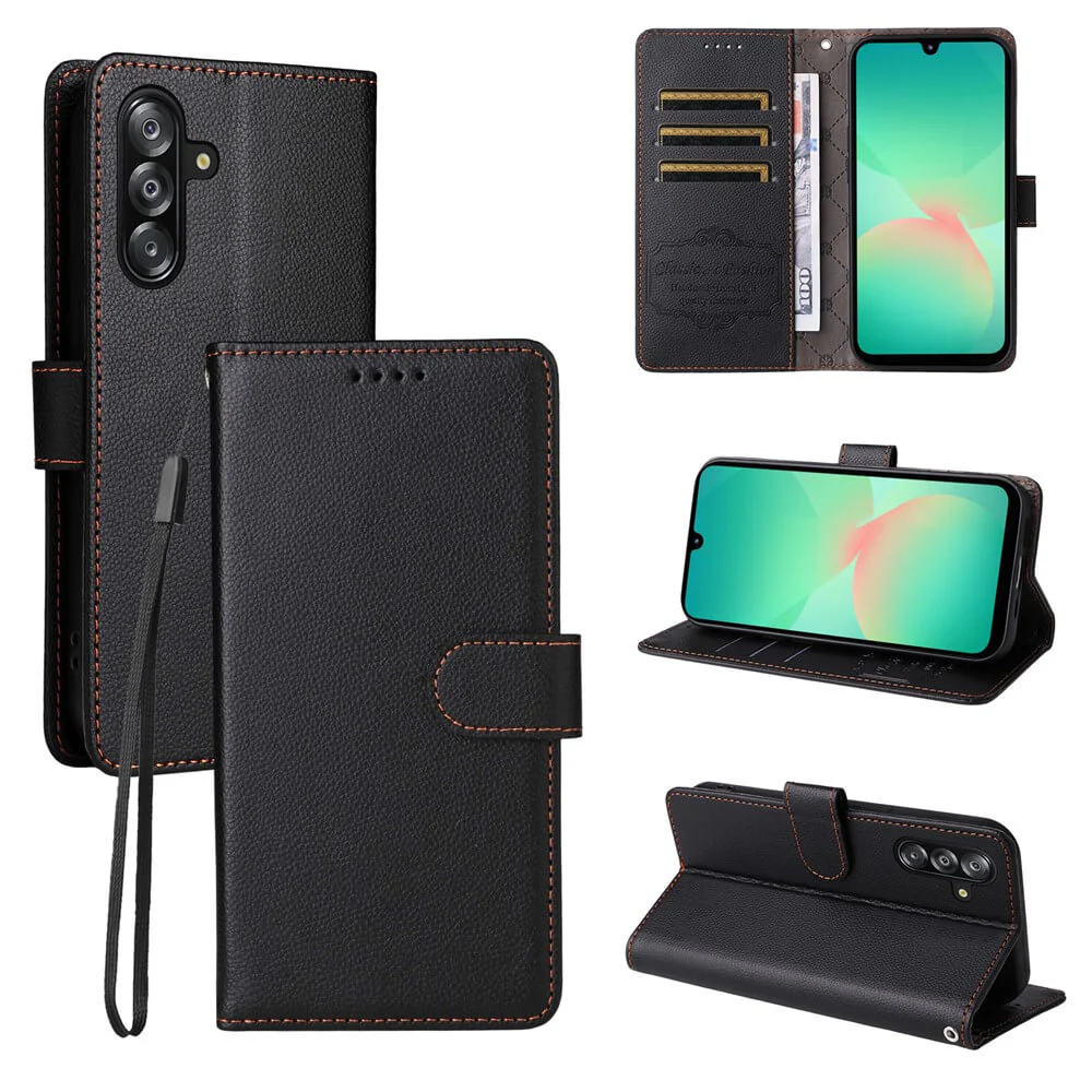 Galaxy A17 / A16 / A26 - Lederoptik-HĂŒlle mit strukturierter OberflĂ€che - Image 27