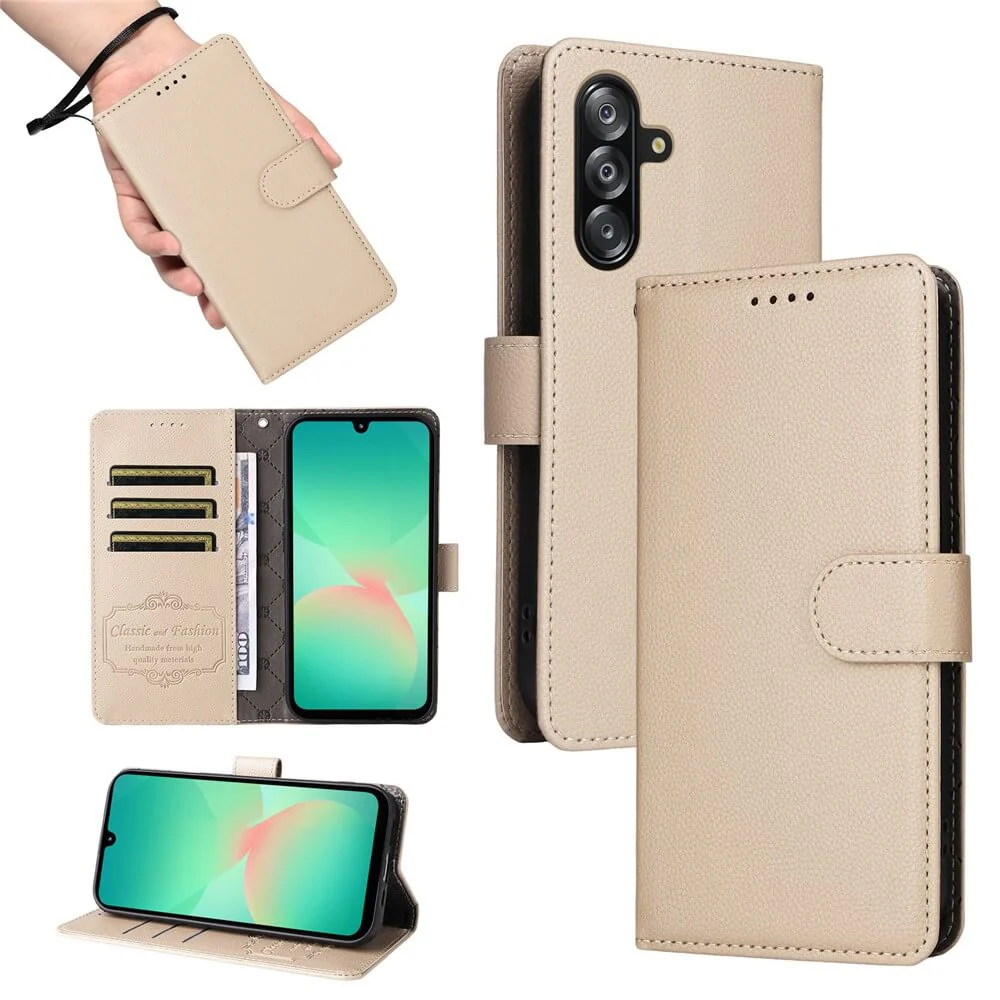 Galaxy A17 / A16 / A26 - Lederoptik-HĂŒlle mit strukturierter OberflĂ€che - Image 6